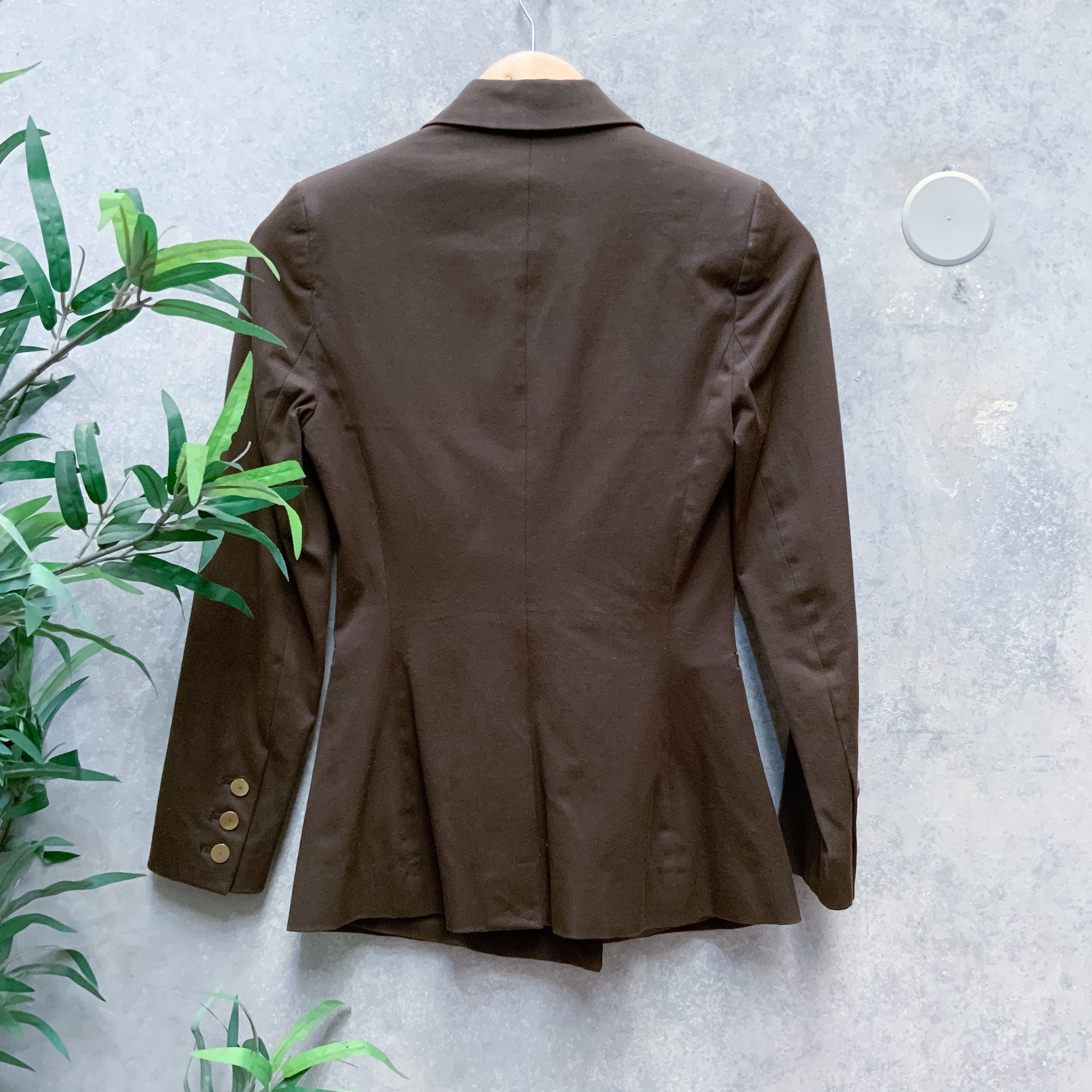 SABA Ladies Brown Double Breasted Coat Blazer Jacket - Size AU8