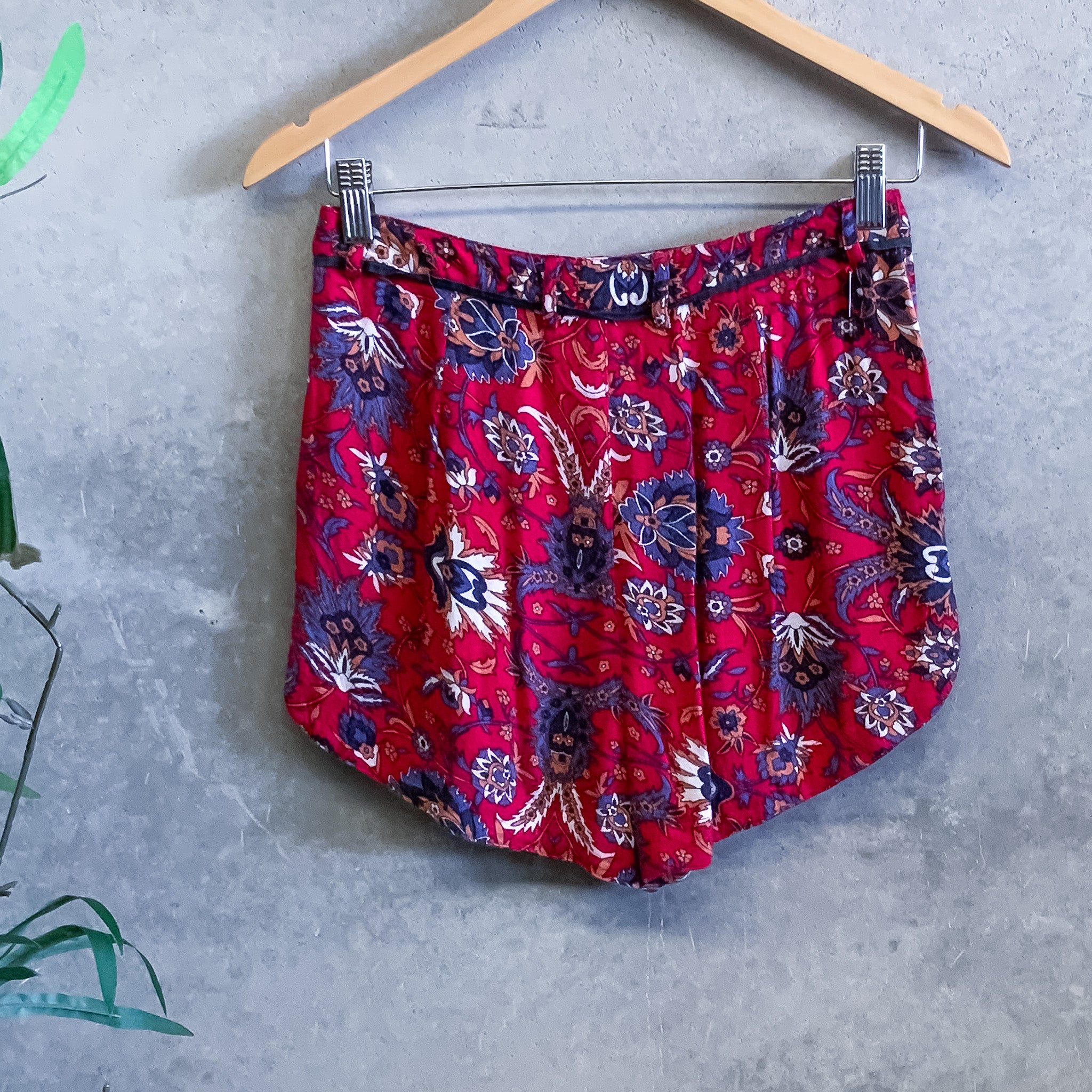 ELEMENT Maroon Coloured Bohemian Print Shorts - Size 8