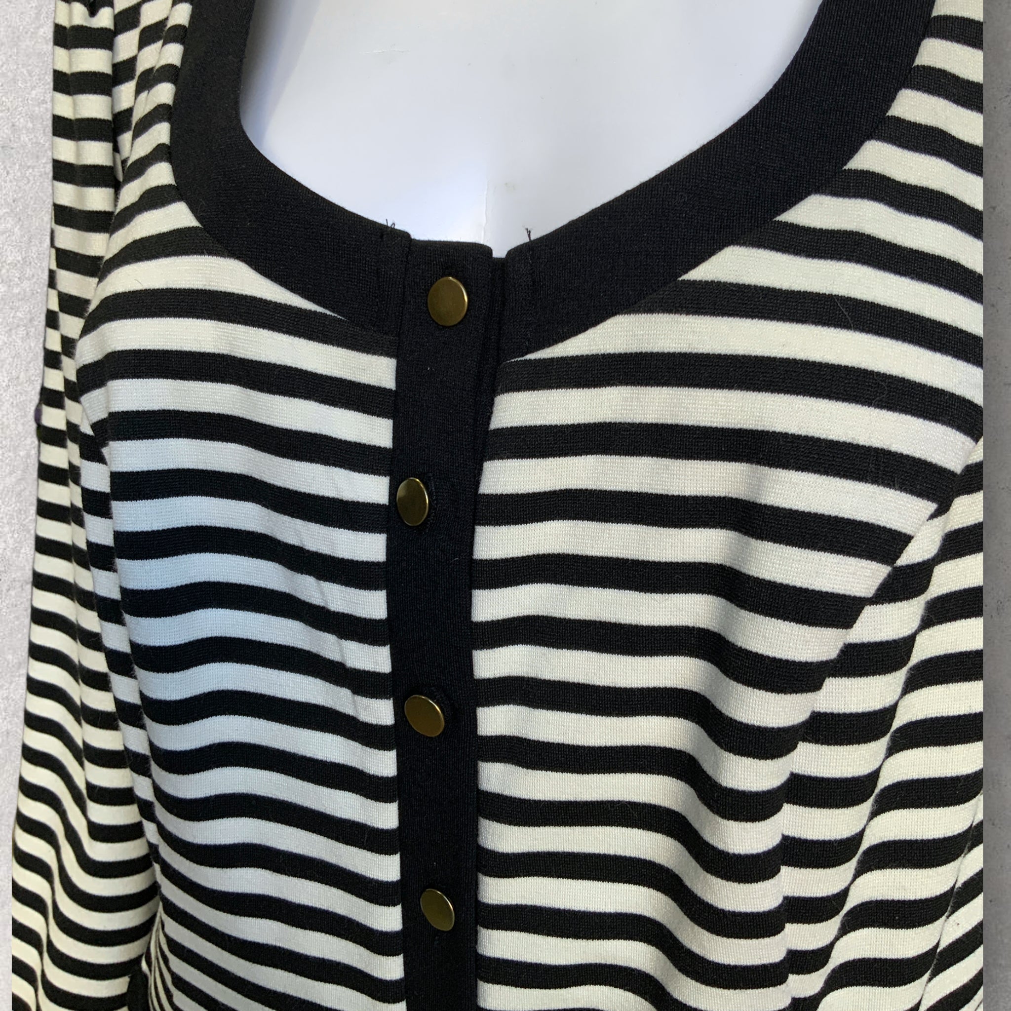 CITY CHIC Striped Cropped Jacket - Size XS(AU14)