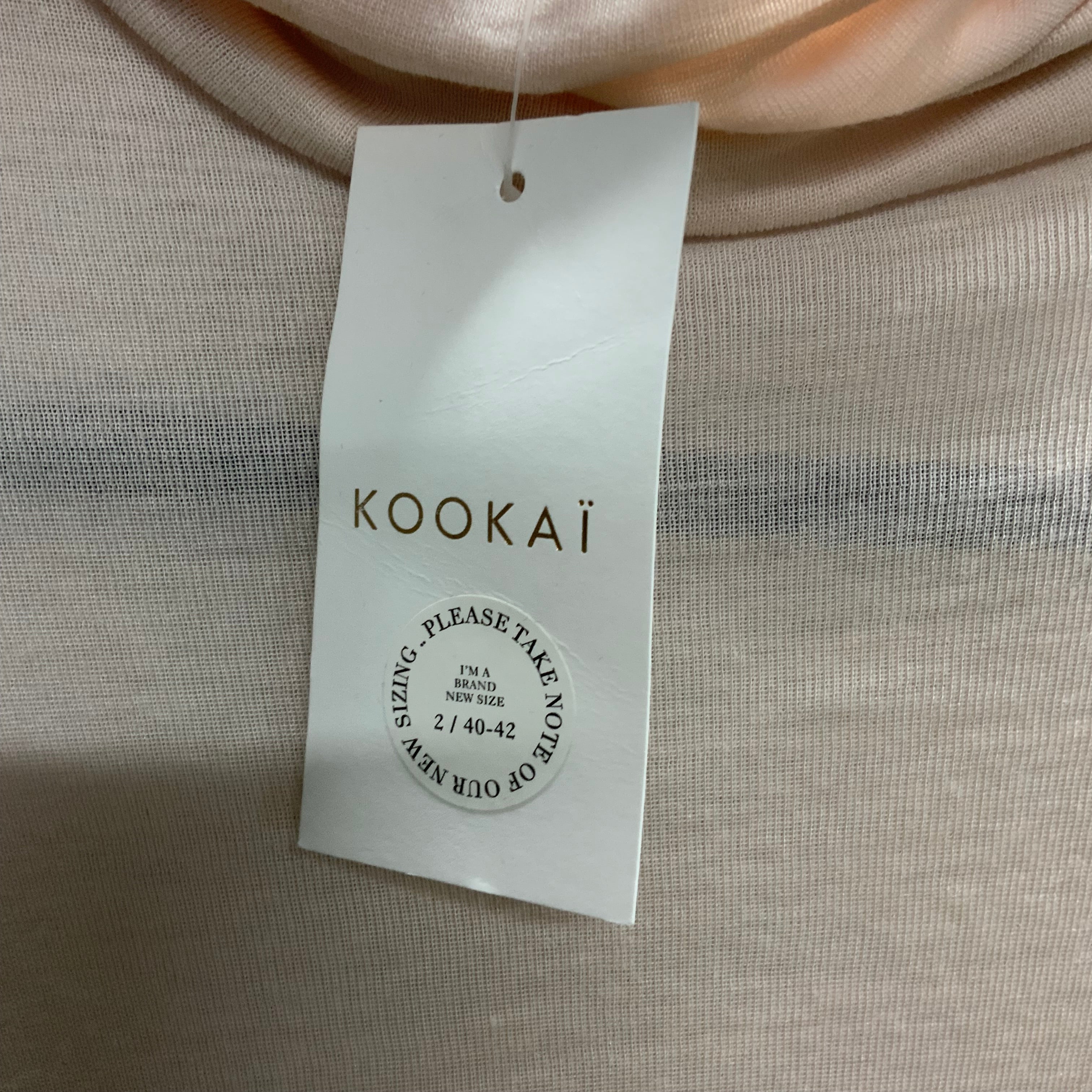 BNWT KOOKAI Bethany Sleeveless Merino Blend Top in Ice Cream - Size 2(12)