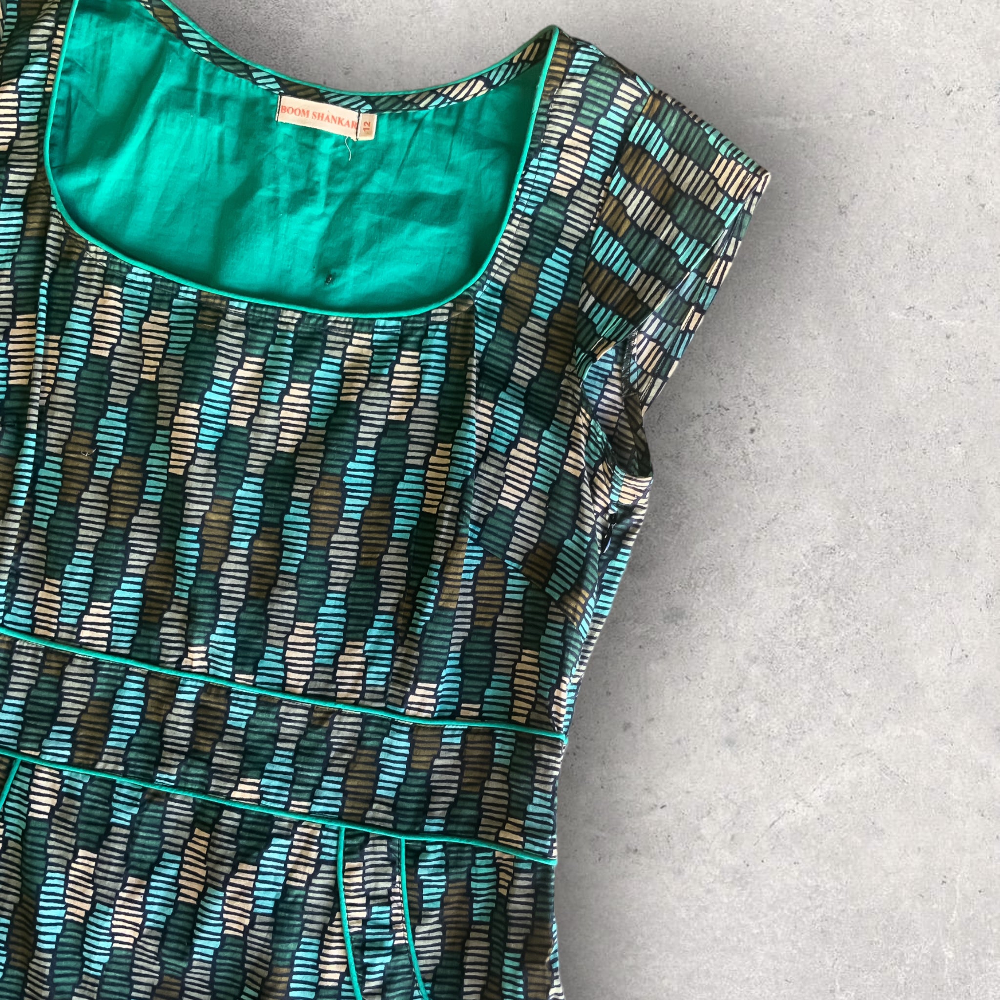 BOOM SHANKAR 'Tulsi Dress' in Zulu Green - Size 12