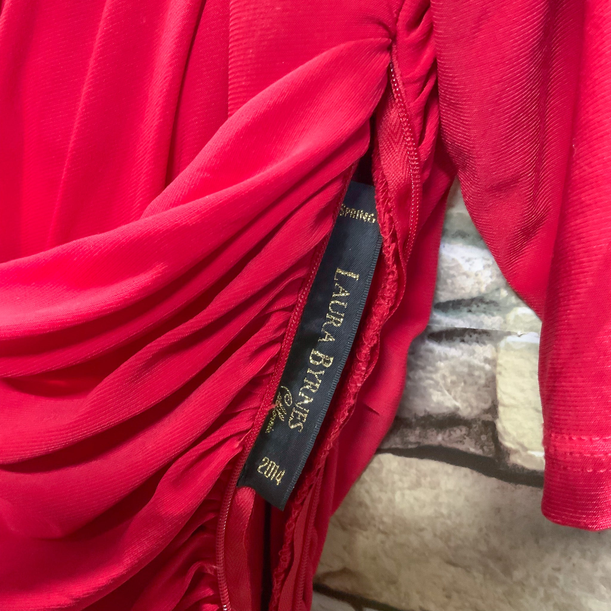 NWT LAURA BYRNES California Monica Wiggle Dress in Red - 4XL (au22