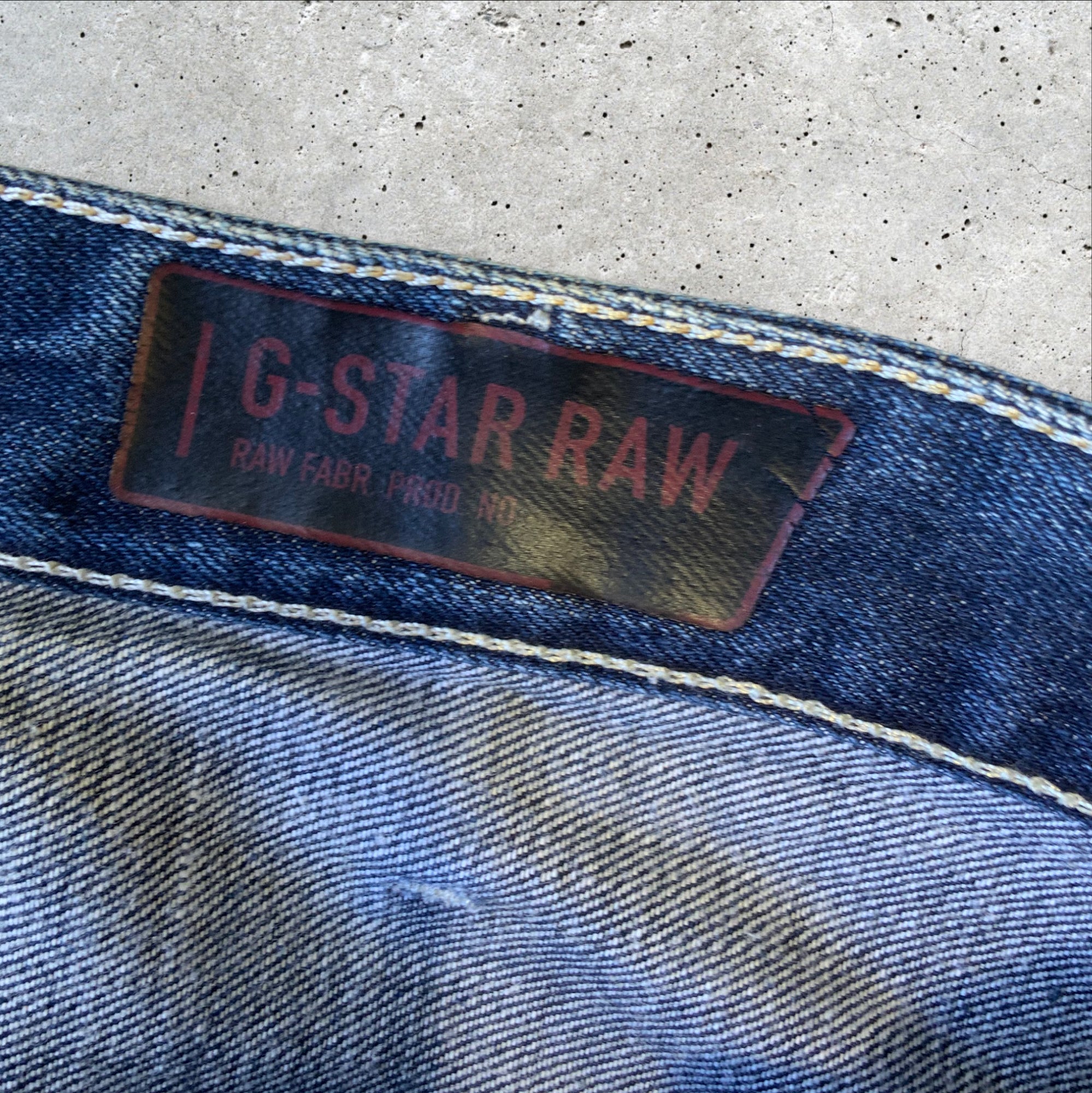 G-Star Raw Heller Low Men Blue Straight Regular Jeans 32x32 Medium Wash Denim