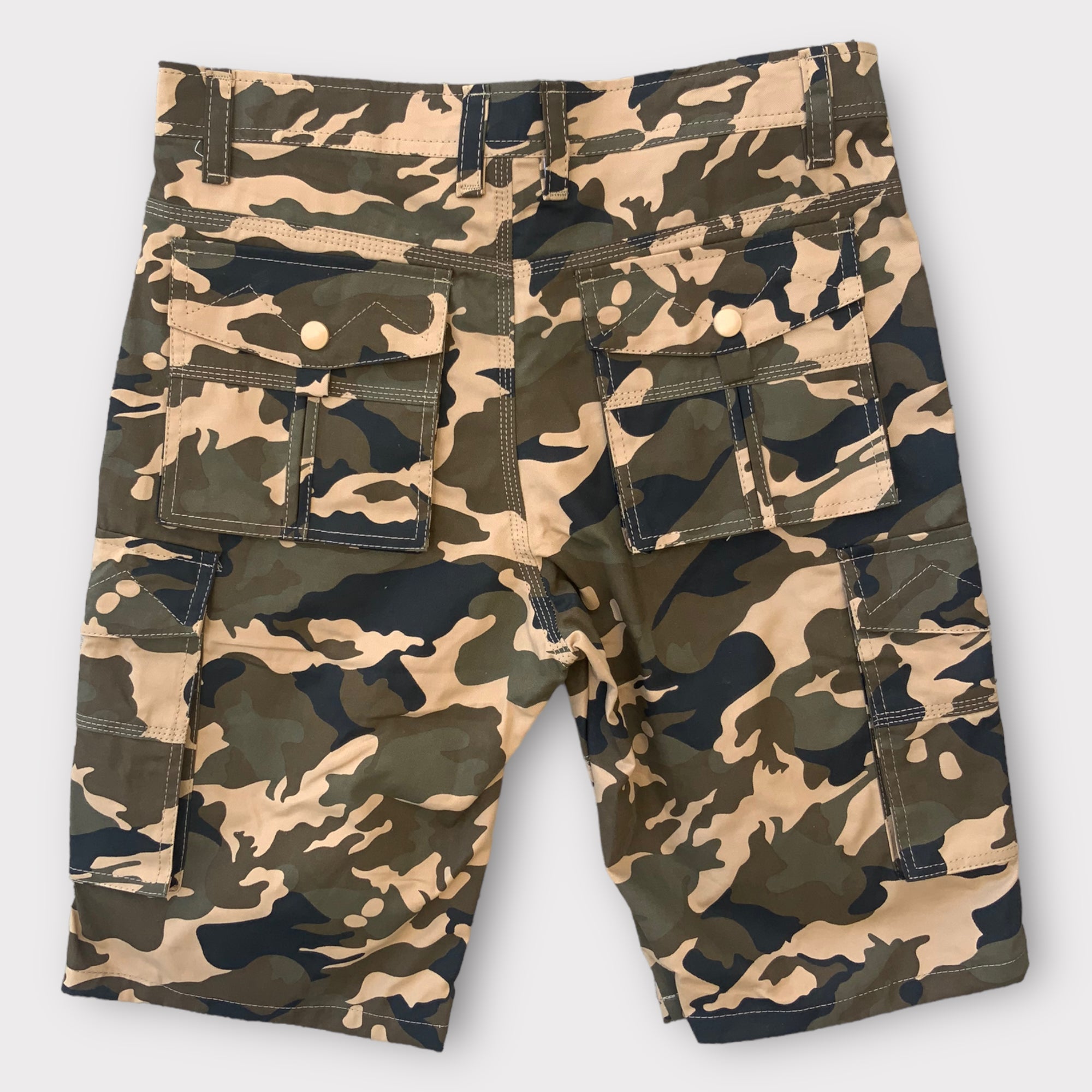 Brand New Mens Camouflage Print Cargo Shorts - Two Colours
