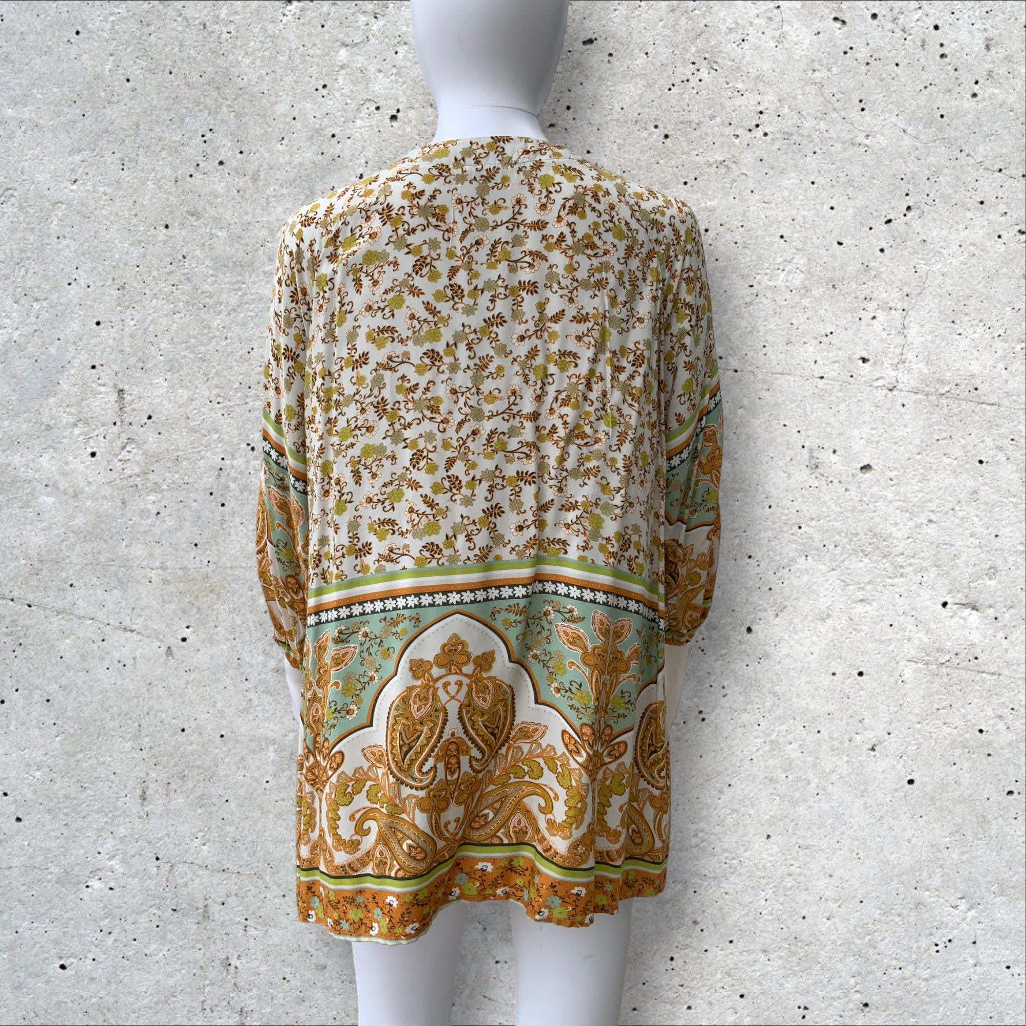 JAASE Long Sleeved Bohemian Print Long Sleeve Top - Size S