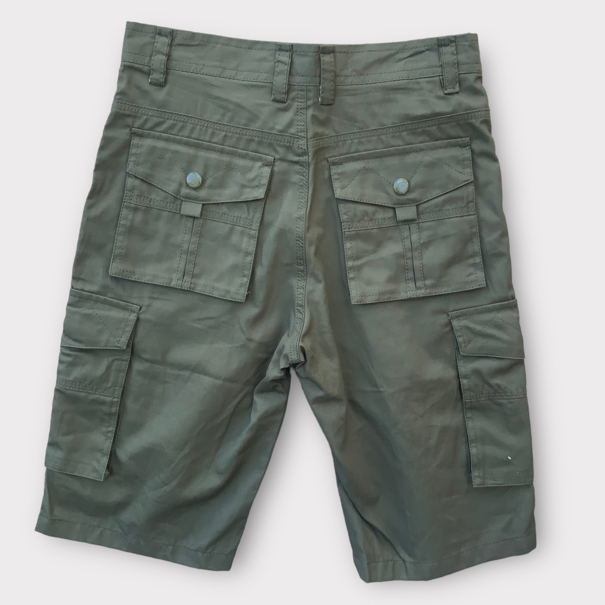 Brand New Mens 6 Pocket Cargo Shorts - Army Green