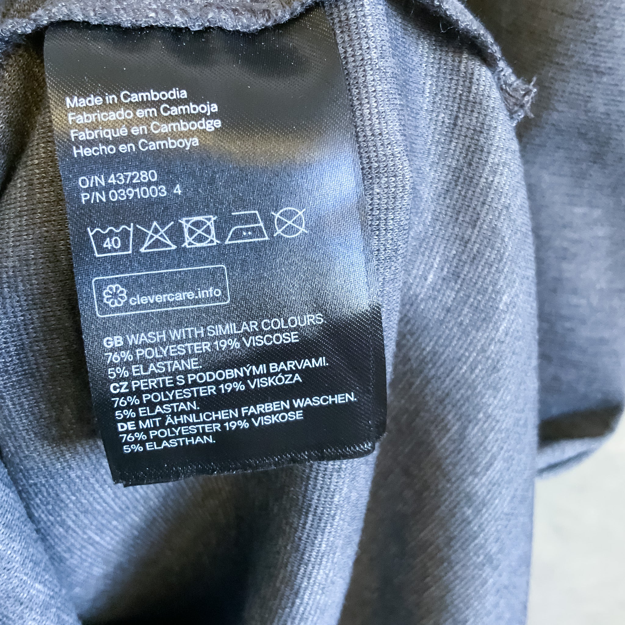 H&M Grey Sleeveless Midi Shift Dress With Side Slit - Size L