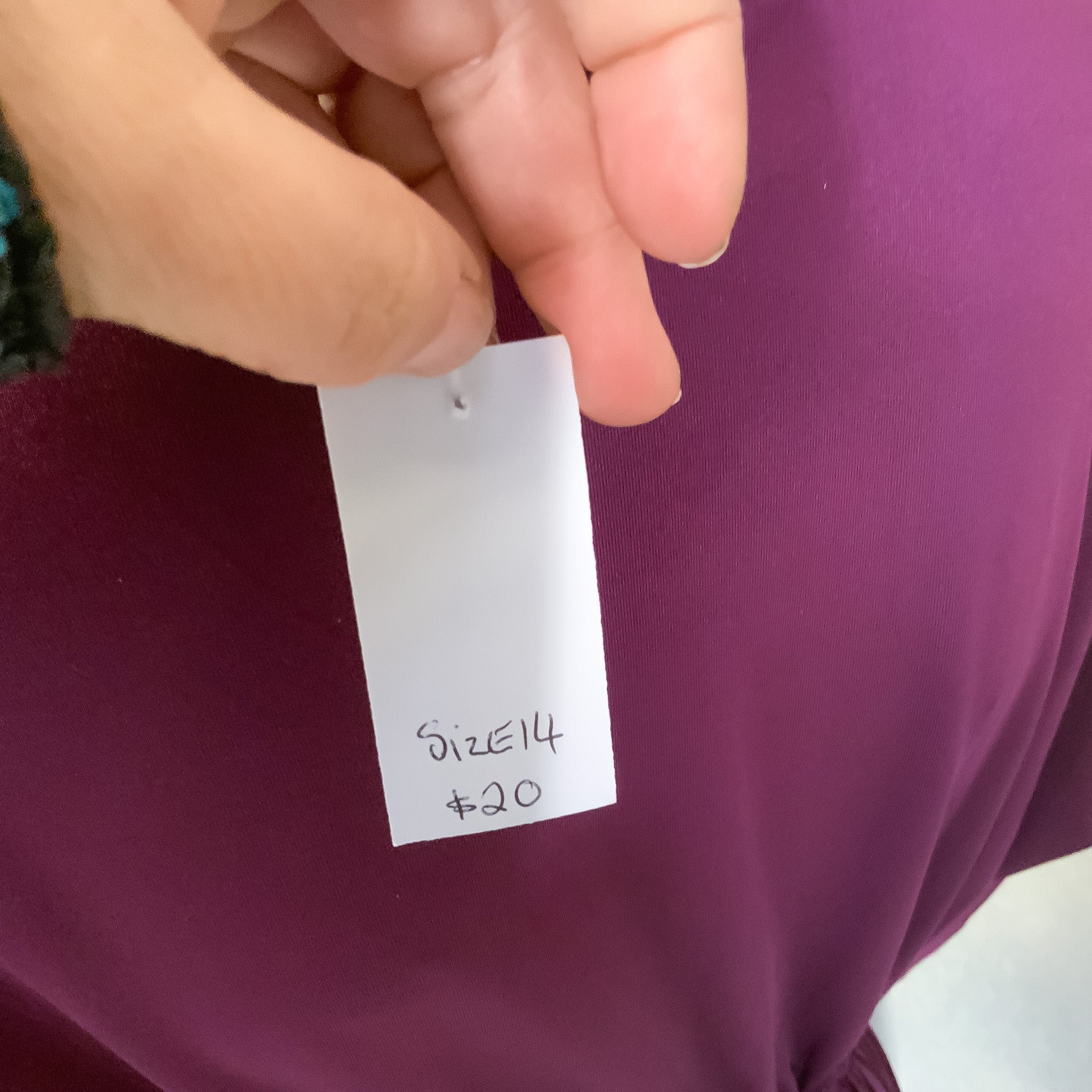 Ladies Purple Faux Wrap V-Neck Half Sleeve Maxi Dress - Size 14