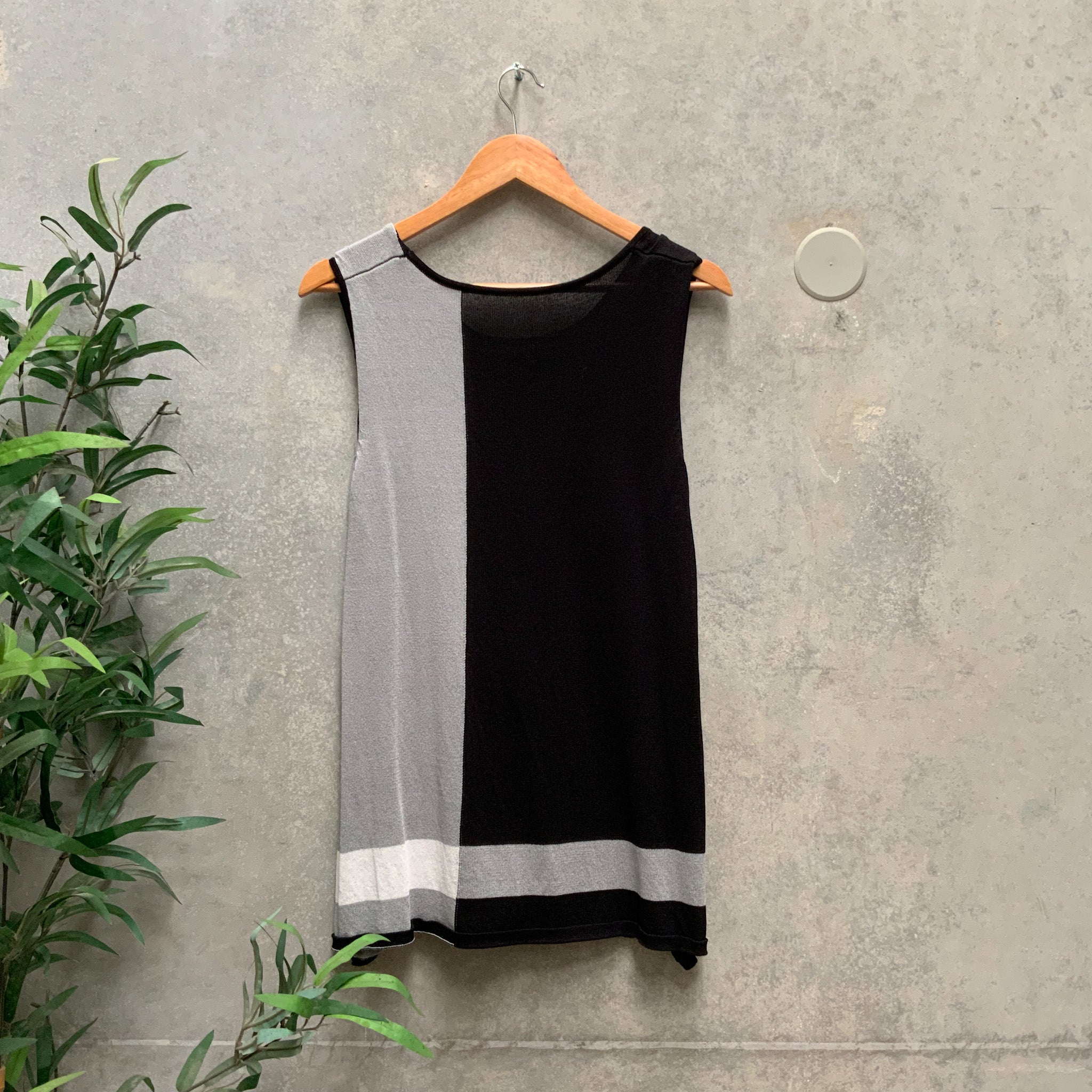 NONI B Ladies Black and Gray 2 Piece Longline Cardigan Set - Size XL