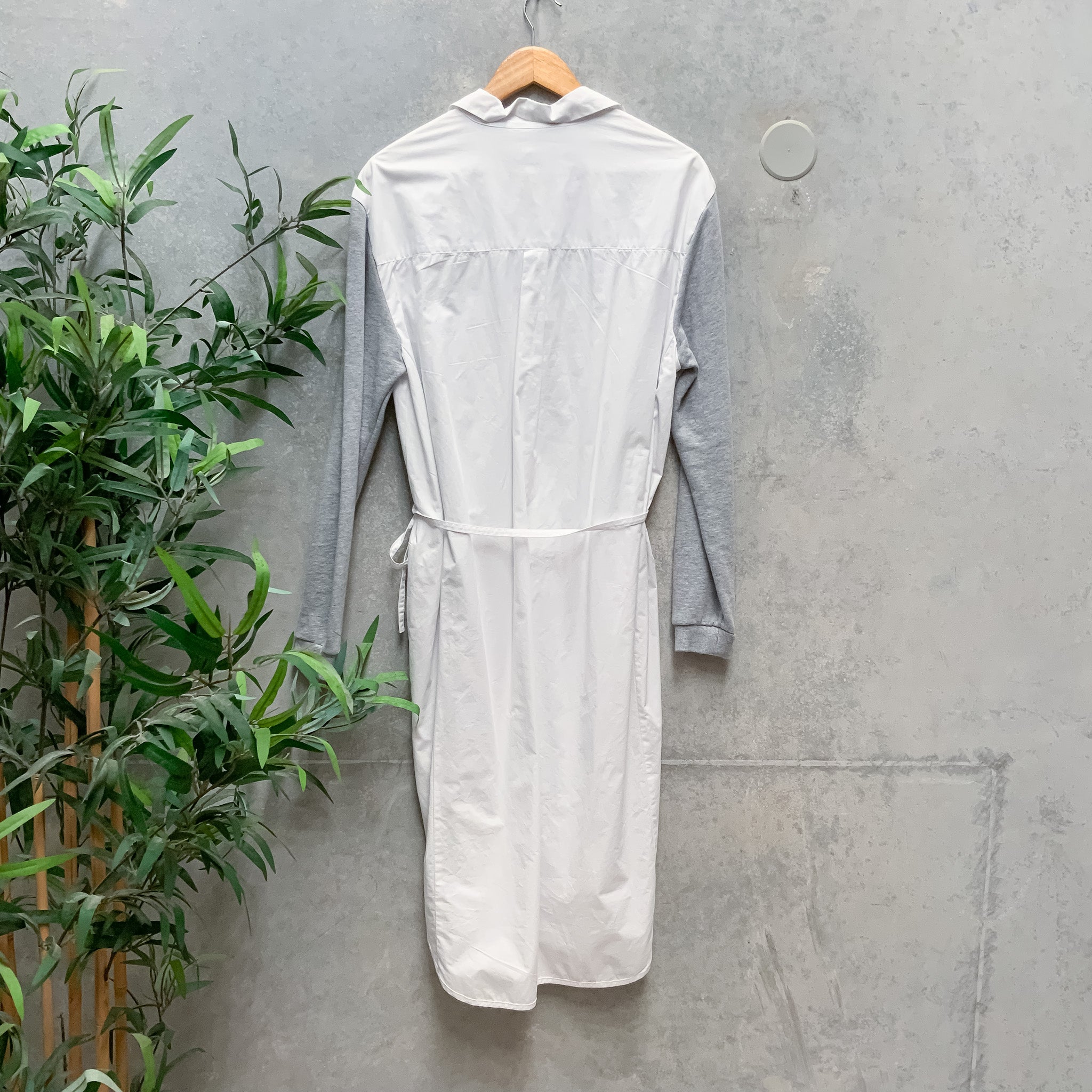 BNWOT THE FIFTH LABEL Jumper Sleeve White Midi Shirt Dress - Size XL