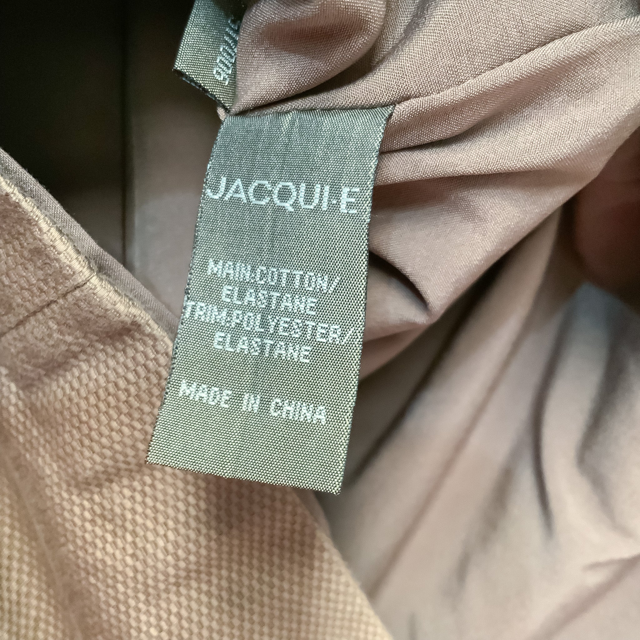 JACQUI E Ladies Tan Textured Pencil Skirt - Size 8