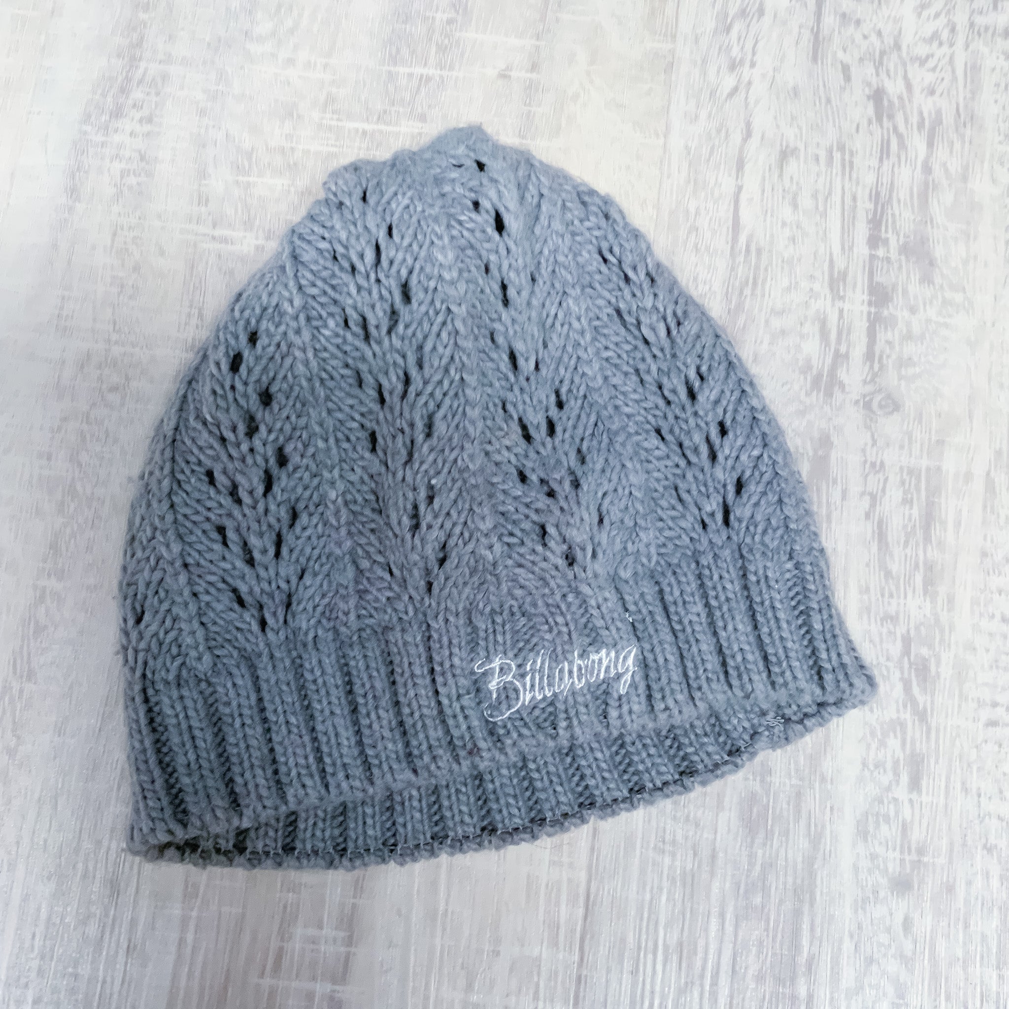 BILLABONG Ladies Grey Knitted Beanie - One Size