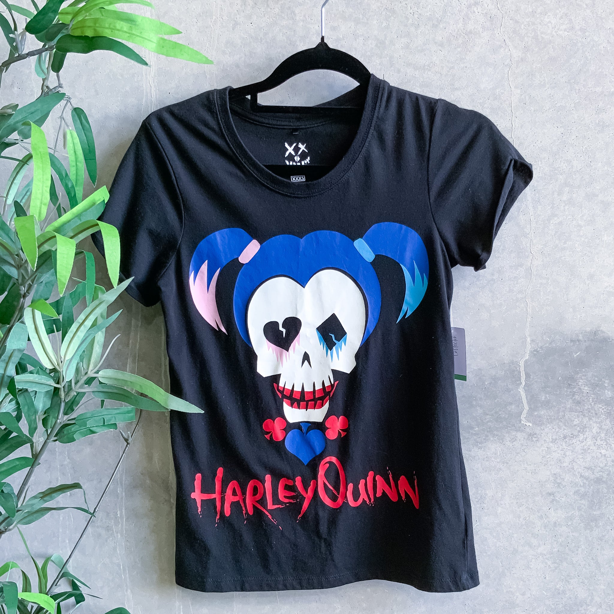 Harley Quinn Suicide Squad Halloween Print T Shirt/Tee - Size XS
