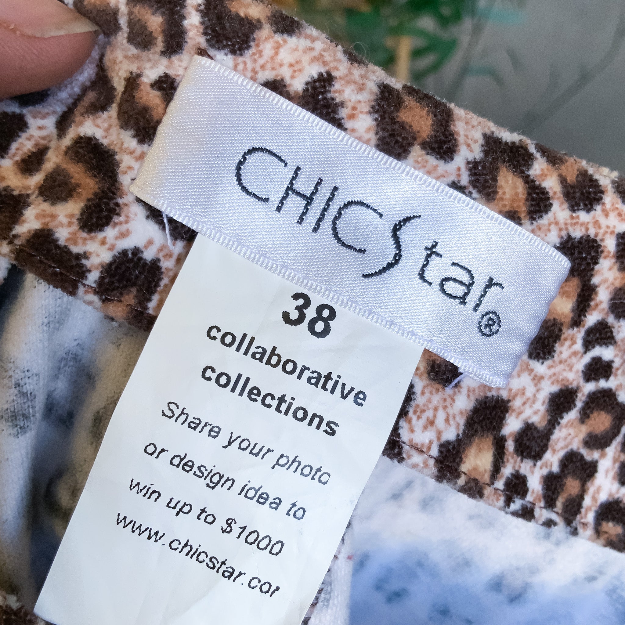 CHICSTAR Velour Leopard Print Pencil Skirt - Size 10