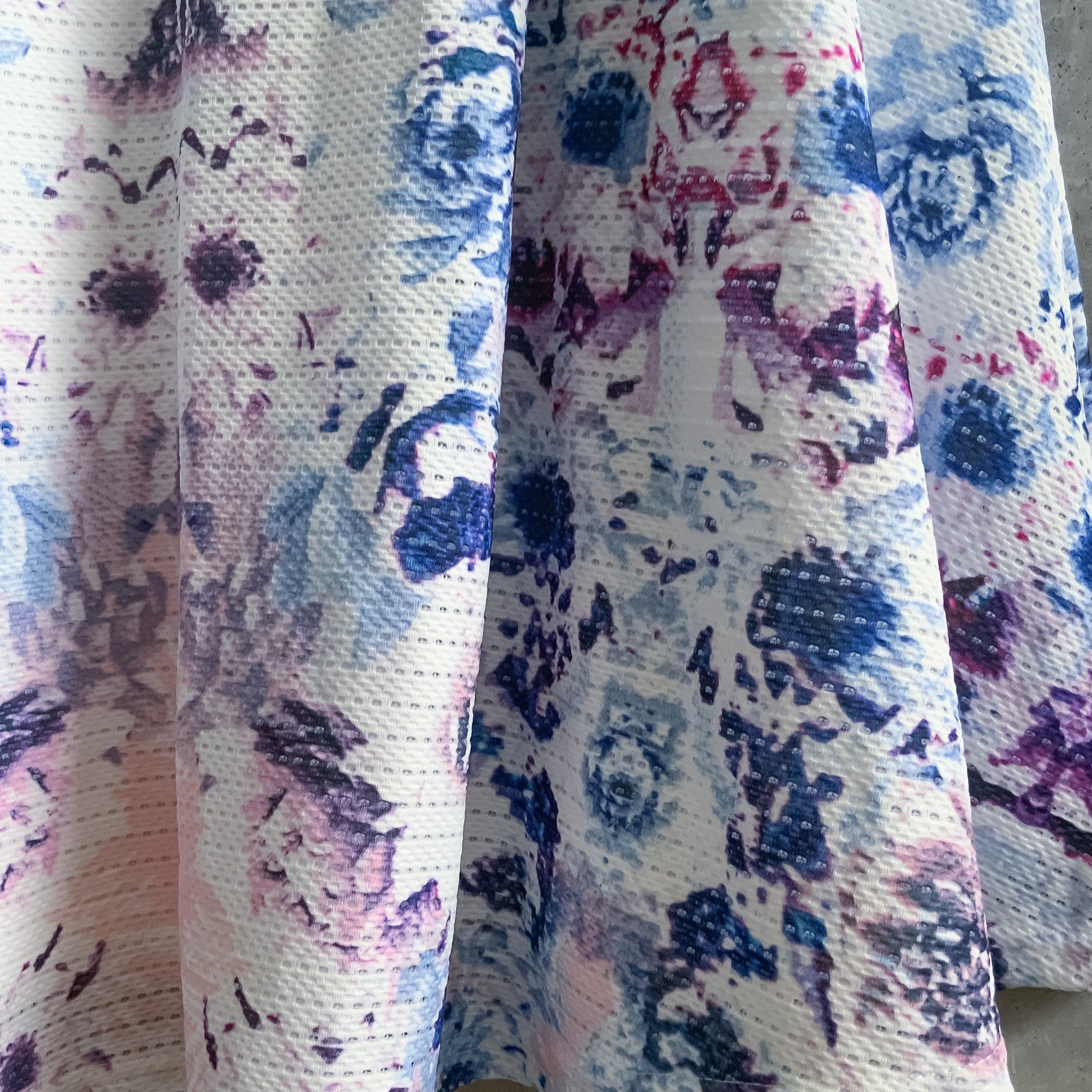 AVOCADO Womens Blue Purple Floral Print A Line Skirt - Size 14