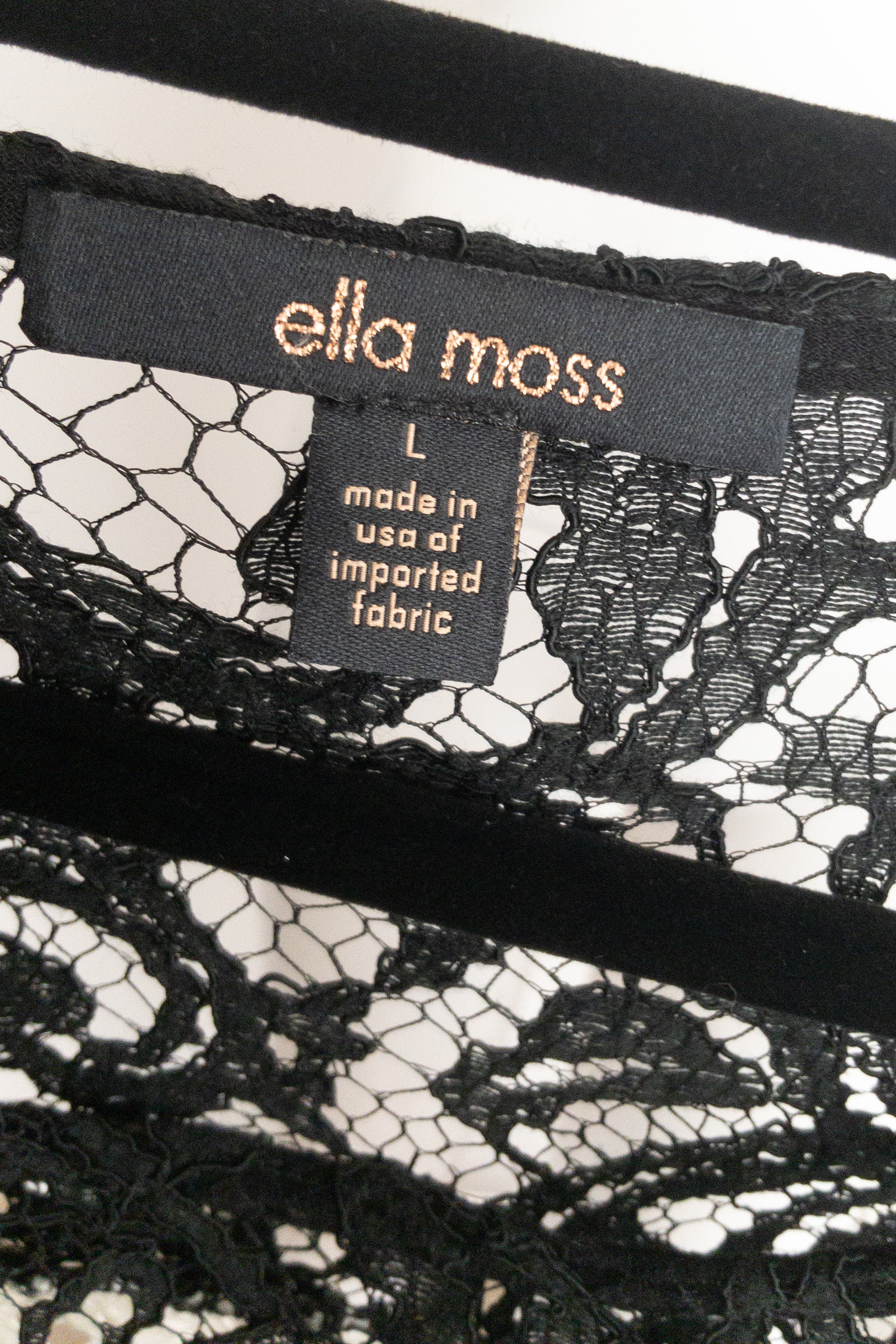 BNWT ELLA MOSS Colour Block Lace Blouse - Size L